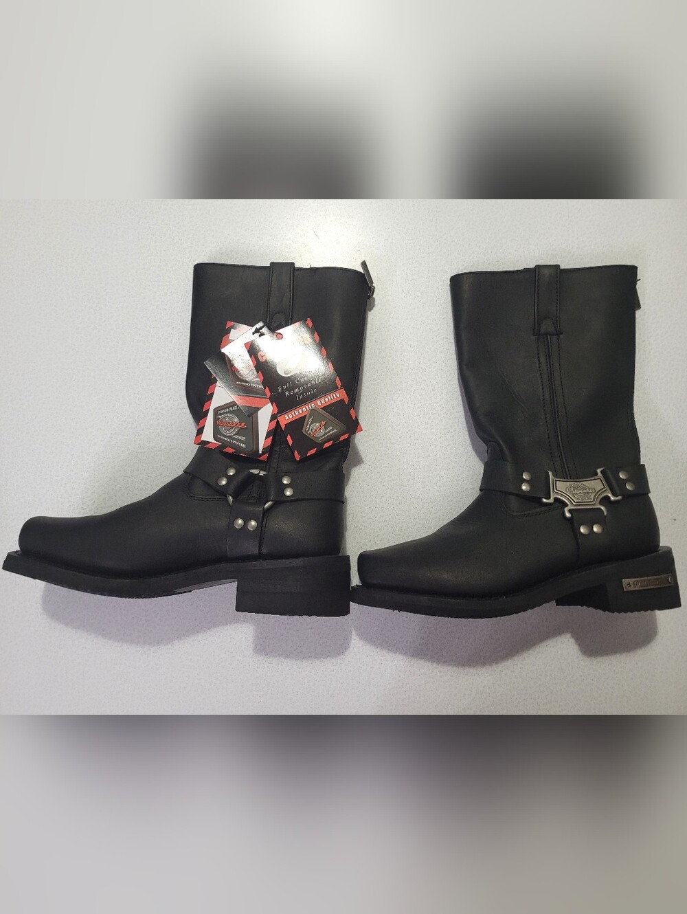 NEW Milwaukee Classic Harness Boots Motorcycle Zip Women's Sz 8 C